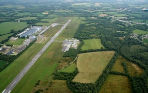 décollage de l'aérodrome à bord du Cessna 182