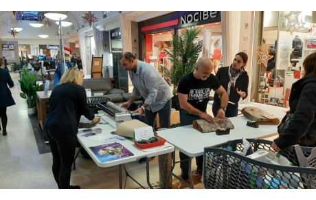 Stand d'information para