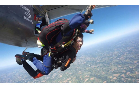 Mon saut en parachute tandem à Quimper...