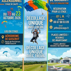 Stage de parachutisme ascensionnel